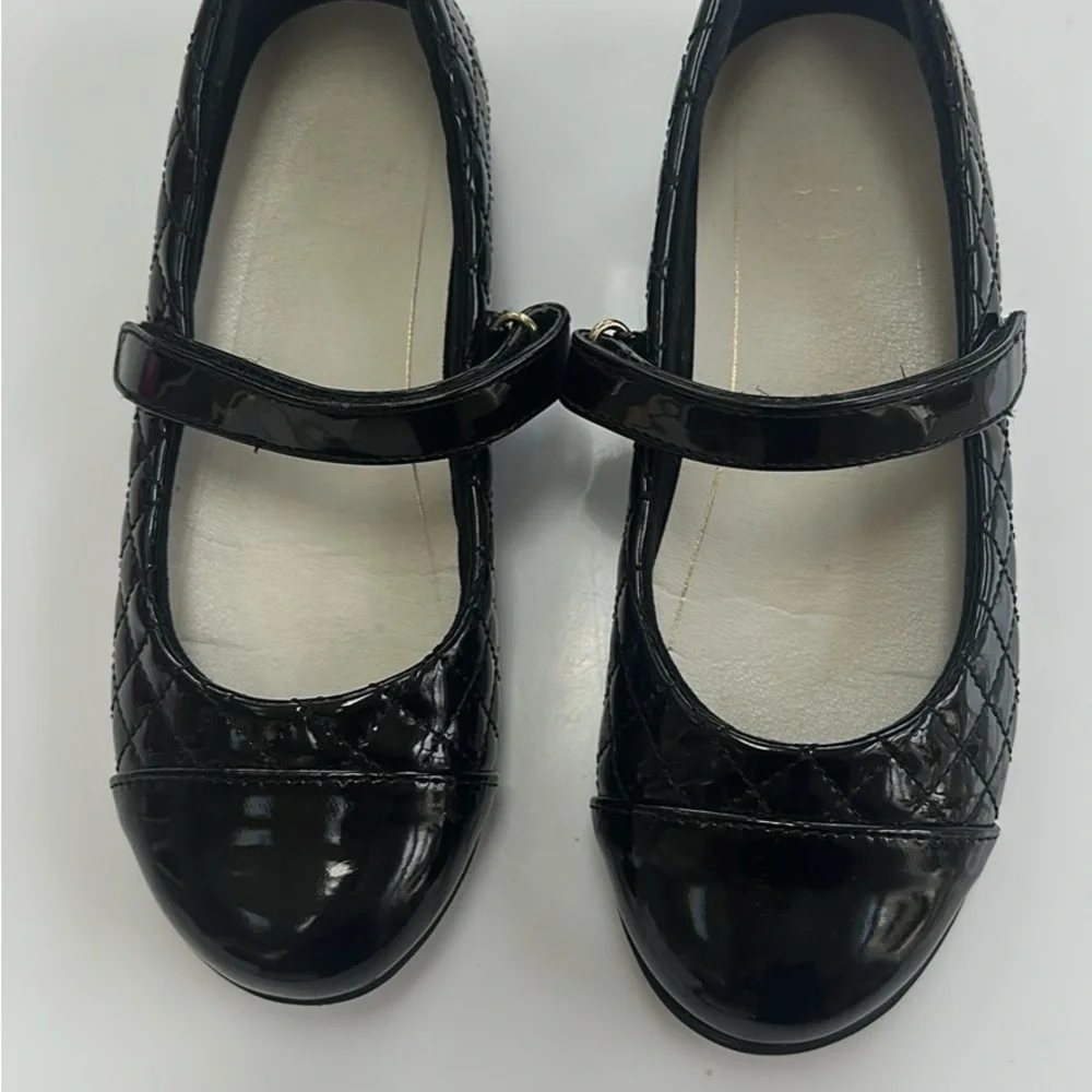 Girls Black Mary Jane flats size 1